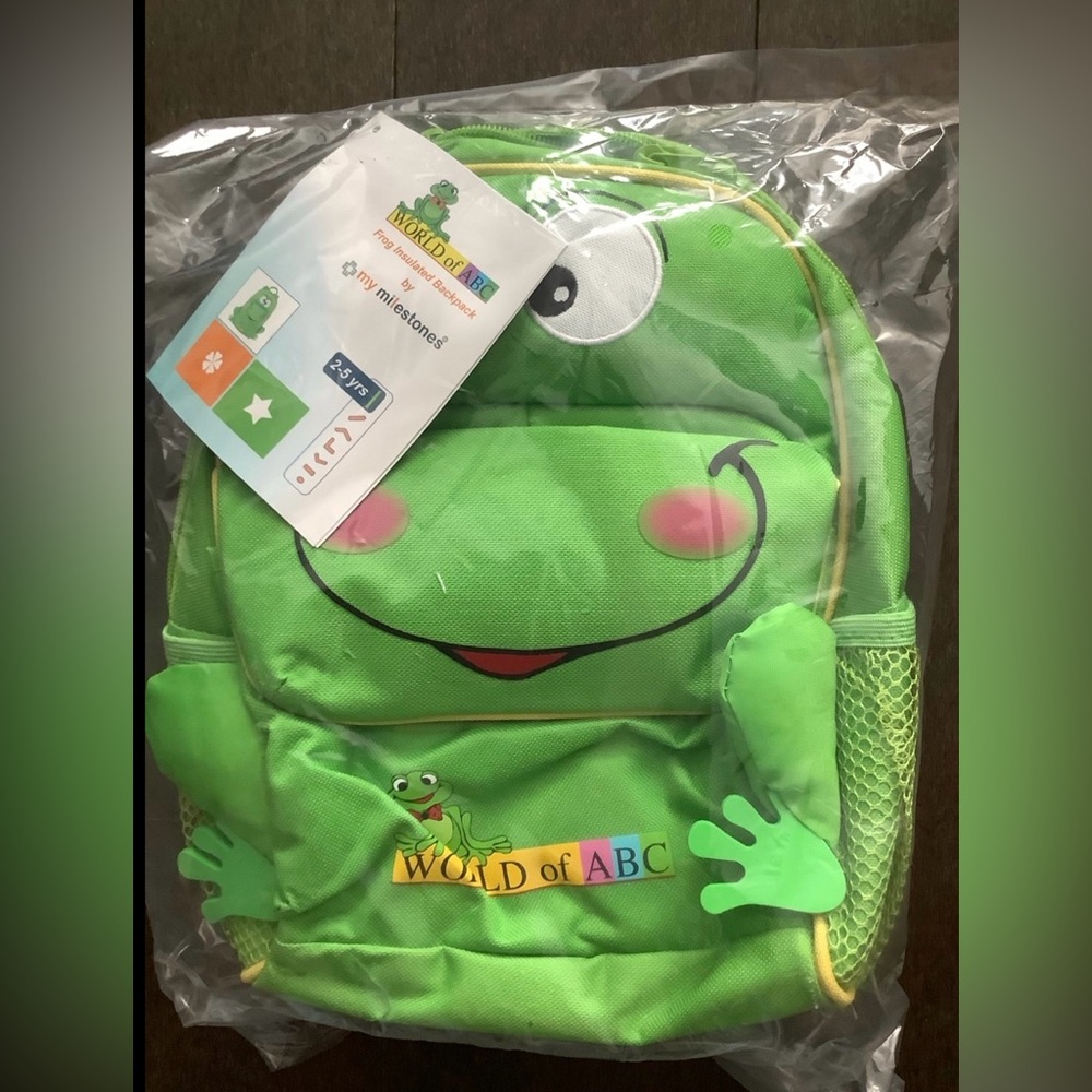 World of ABC Frog Insulated Backpack for Kids (2 - 5 years)